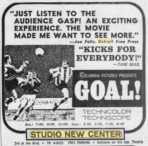 Studio New Center - Feb 1967 Ad